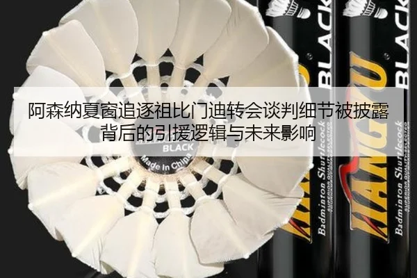阿森纳夏窗追逐祖比门迪转会谈判细节被披露背后的引援逻辑与未来影响